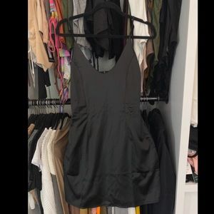 Black Mini Bubble Dress